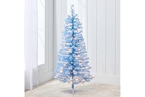 Blue Christmas Magic: Experience the Joy of a Baby Blue Tinsel Christmas...