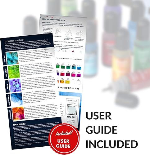 Miniatura 3 de Juego de tinta de alcohol, 20 colores vibrantes sin ácidos, secado rápido, permanentes para resina epoxi, pintura artística fluida, vasos, cerámica,