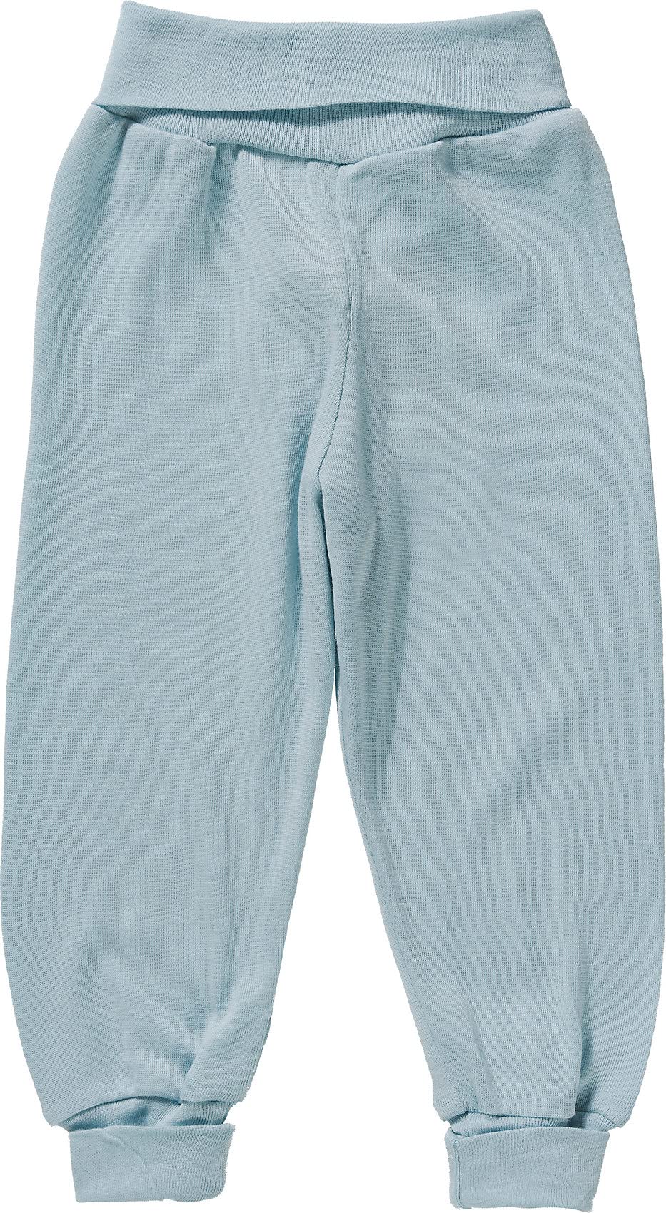 Engel Baby Hose mit Nabelbund reine Bio-Wolle/Seide, Gletscher, 62/68