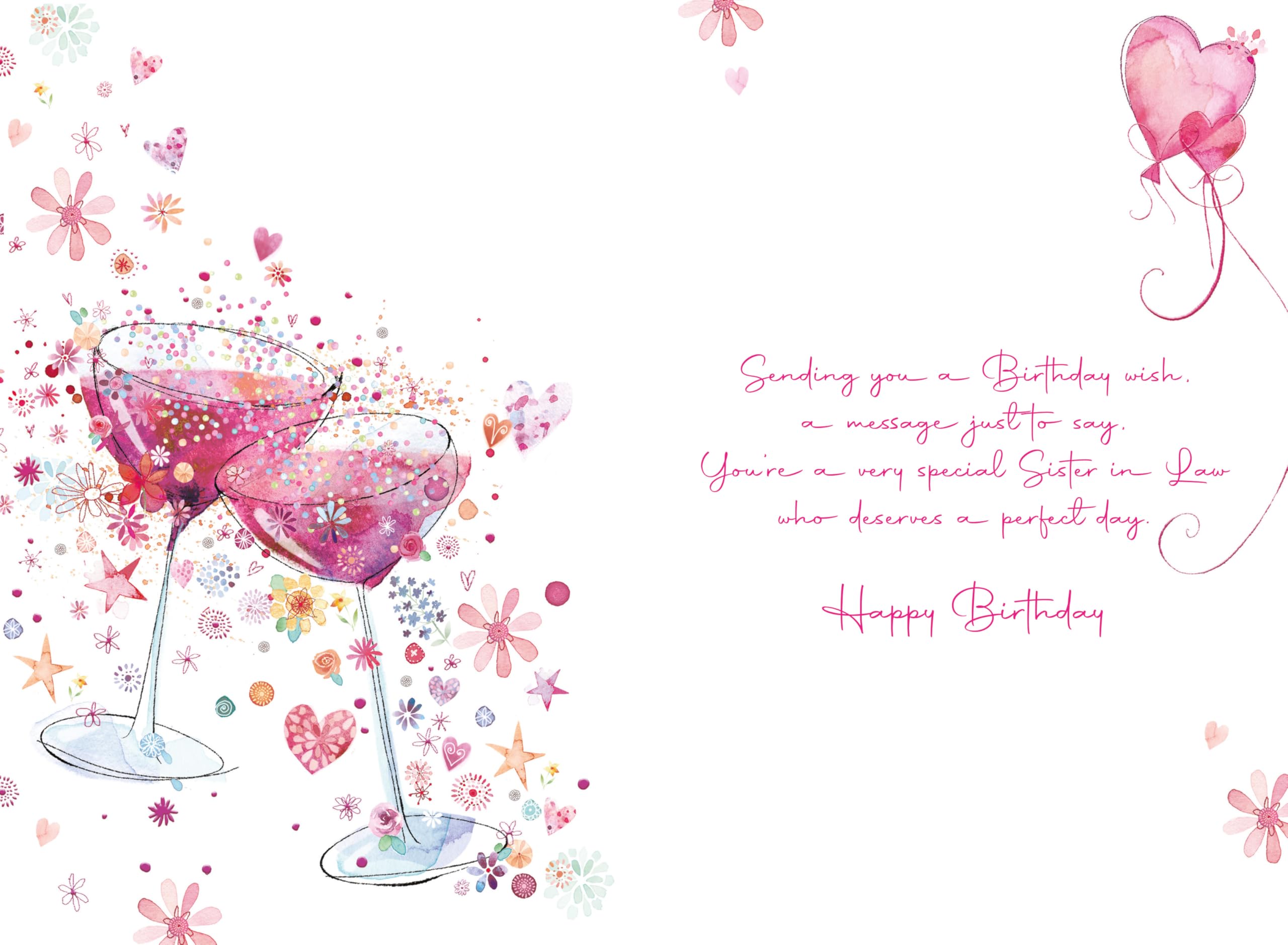 Cherry Orchard Carte D'anniversaire Pour Sœur Avec Fleurs