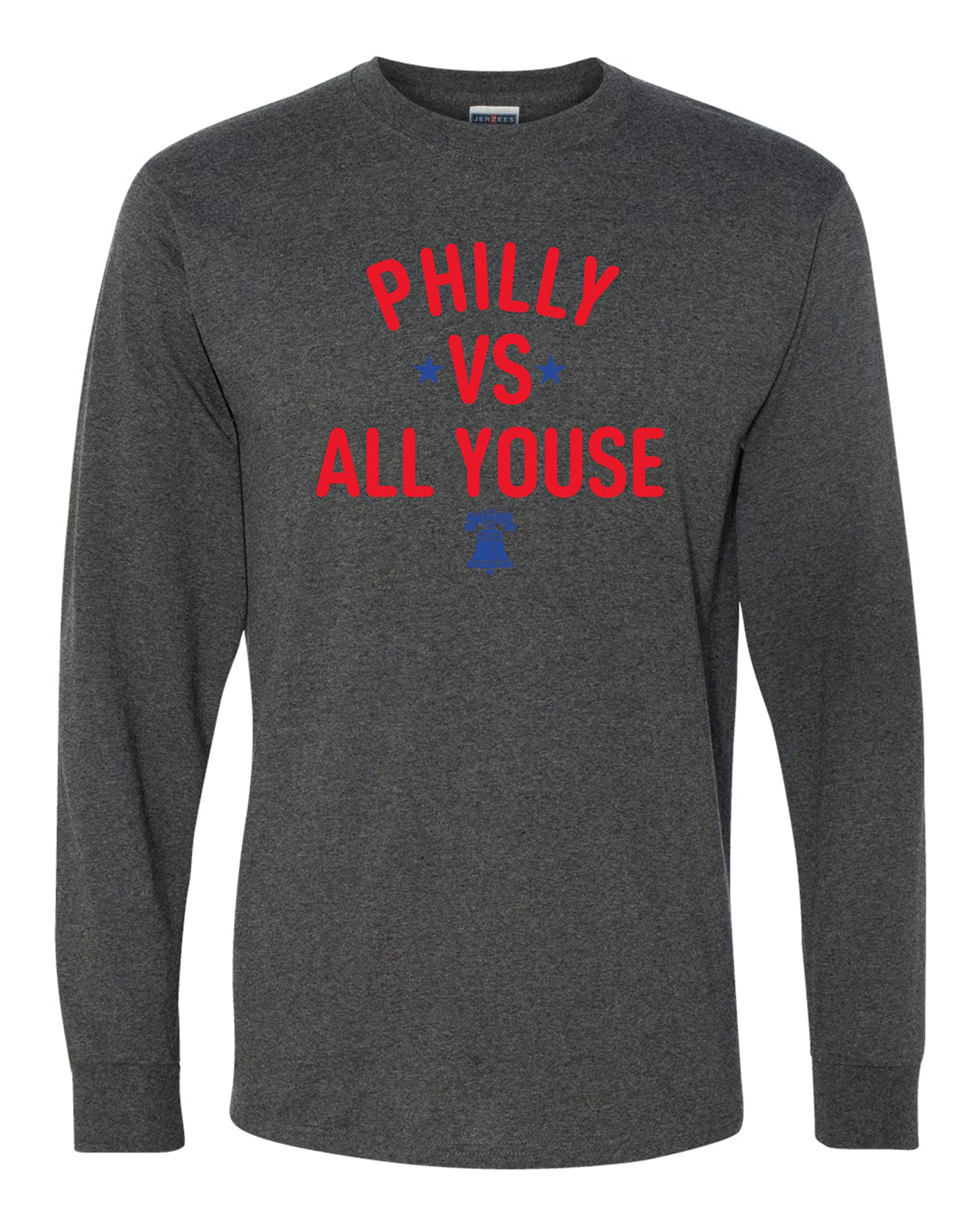 Squatch King Threads Philly vs All Youse Mens Long Sleeve T-Shirt