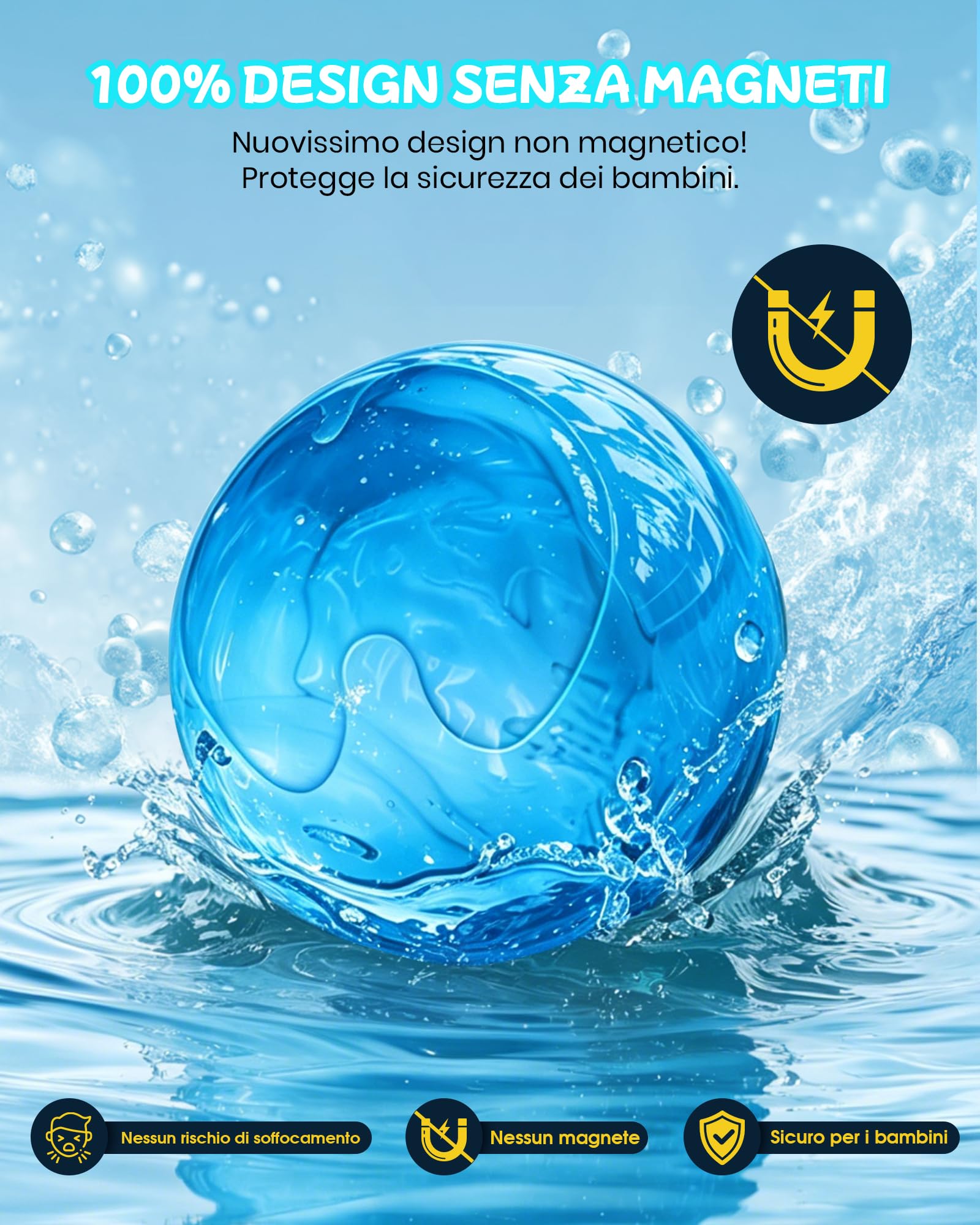 12 Pezzi Palloncini D'acqua Riutilizzabili, Palloncini D'acqua Autosigillanti e Riempimento Rapido, Pallone D'acqua Non Magnetico per Giochi Estate Bambini e Adulti All'aperto, Giardini,Spiaggia Feste