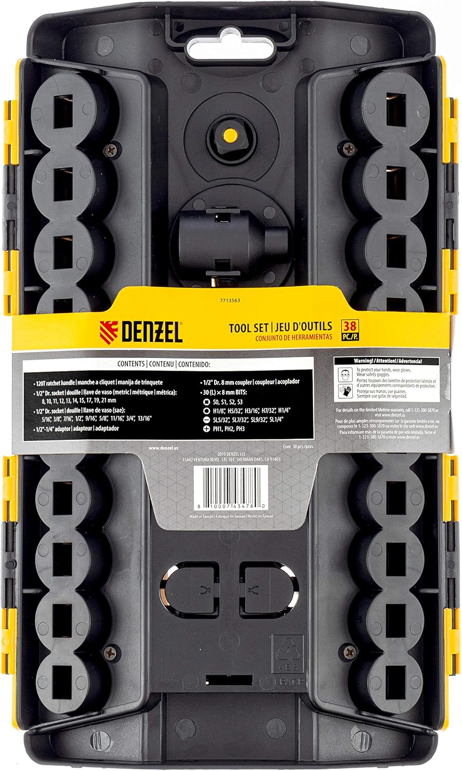Flаѕh Sаlе Buу 1 gеt 1 DENZEL Combination Socket Set 38-in-1 drive 1/2-inch SAE and Metric 6pt (7713563) Flаѕh Sаlе DENZEL Combination Socket Set 38-in-1 drive 1/2-inch SAE and Metric 6pt (7713563)