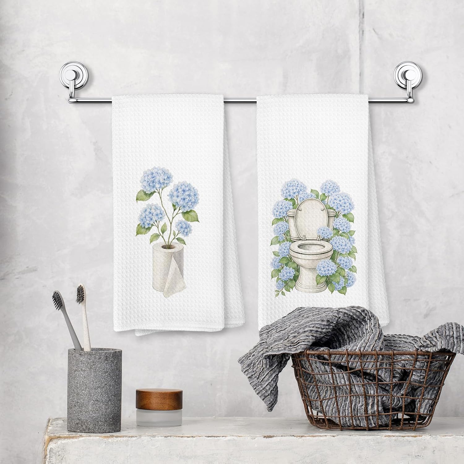 056-XC-MJ02-Bathroom Home & Kitchen > Kitchen & Dining > Dining & Entertaining > Tabletop Accessories > Linens > Dish Cloths & Dish Towels image 4