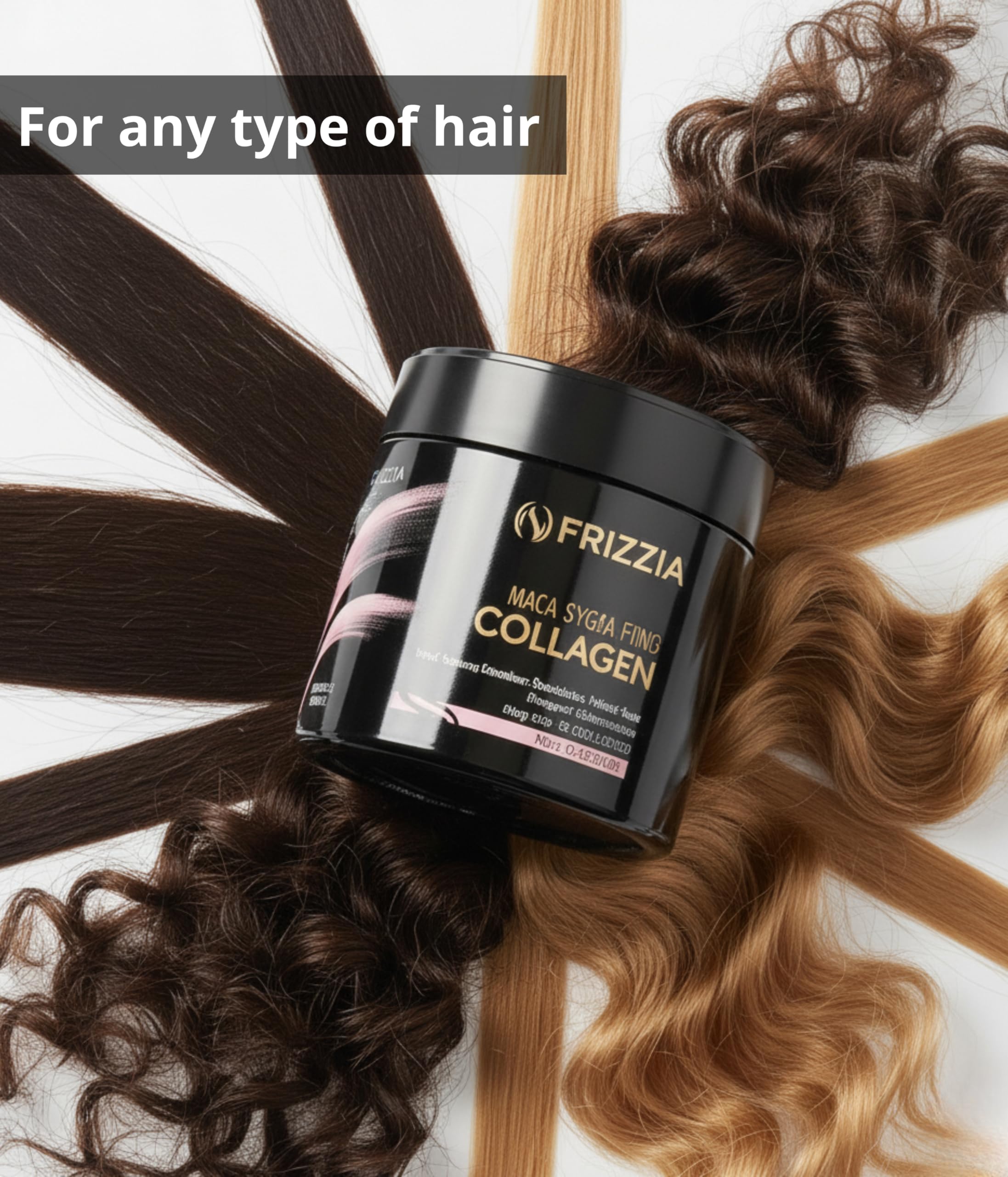 Mascarilla capilar ULTRA Colágeno, FÁCIL de usar. Con aceite de argán y maca. Hidratación y brillo, tratamiento antiencrespamiento para cabello seco y dañado, suavidad profesional, 16.9 fl oz 6