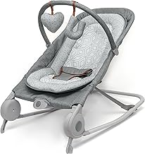 Summer 2-in-1 Rocker & Swing Duo, Comfortable and Portable Rocker and Swing for Babies Including Soft Toys and Soothing Vibrations