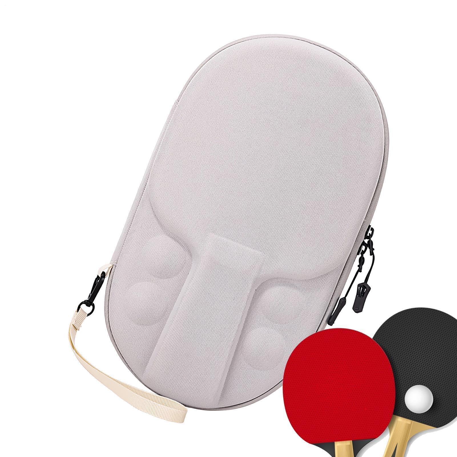 Paleta Tenis Mesa Carcasa Dura Protector Arañazos Portátil EVA Tela Oxford Capacidad 2 Palas 4 Bolas