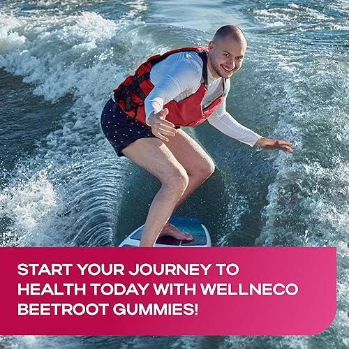 Miniatura 7 de Masticables de remolacha para la presión arterial alta, gomitas de raíz de remolacha fabricadas en Estados Unidos con cereza ácida, suplementos