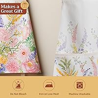 Vista 247 de Maison d' Hermine Delantal 100% de algodón para mujeres con bolsillo de cocina delantal de chef para hombres, decoración de Pascua