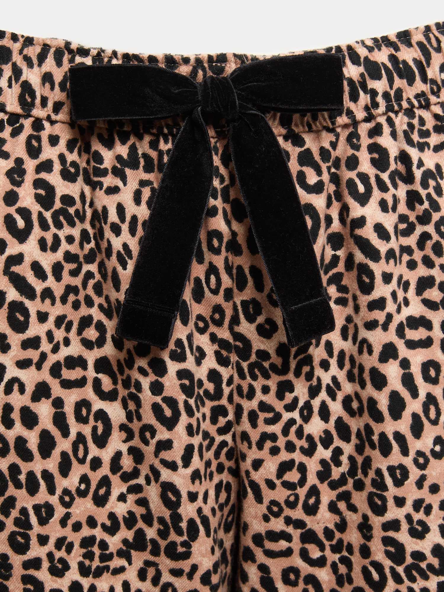 Marks & Spencer Donna Set Pigiama a Coste con Stampa Leopardo Ricco di Cotone – vestibilità Regolare – con Stretch