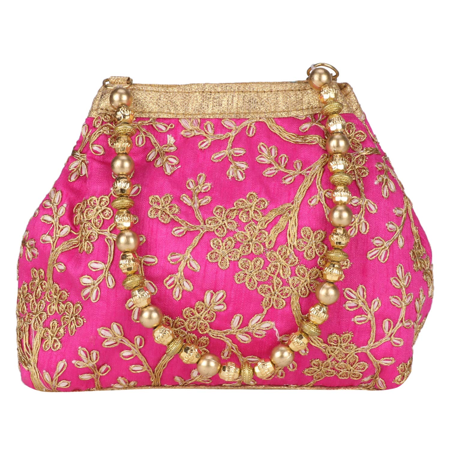 Suman EnterprisesFantastic Silk Indian Ethnic Potli Bag with Handicraft work