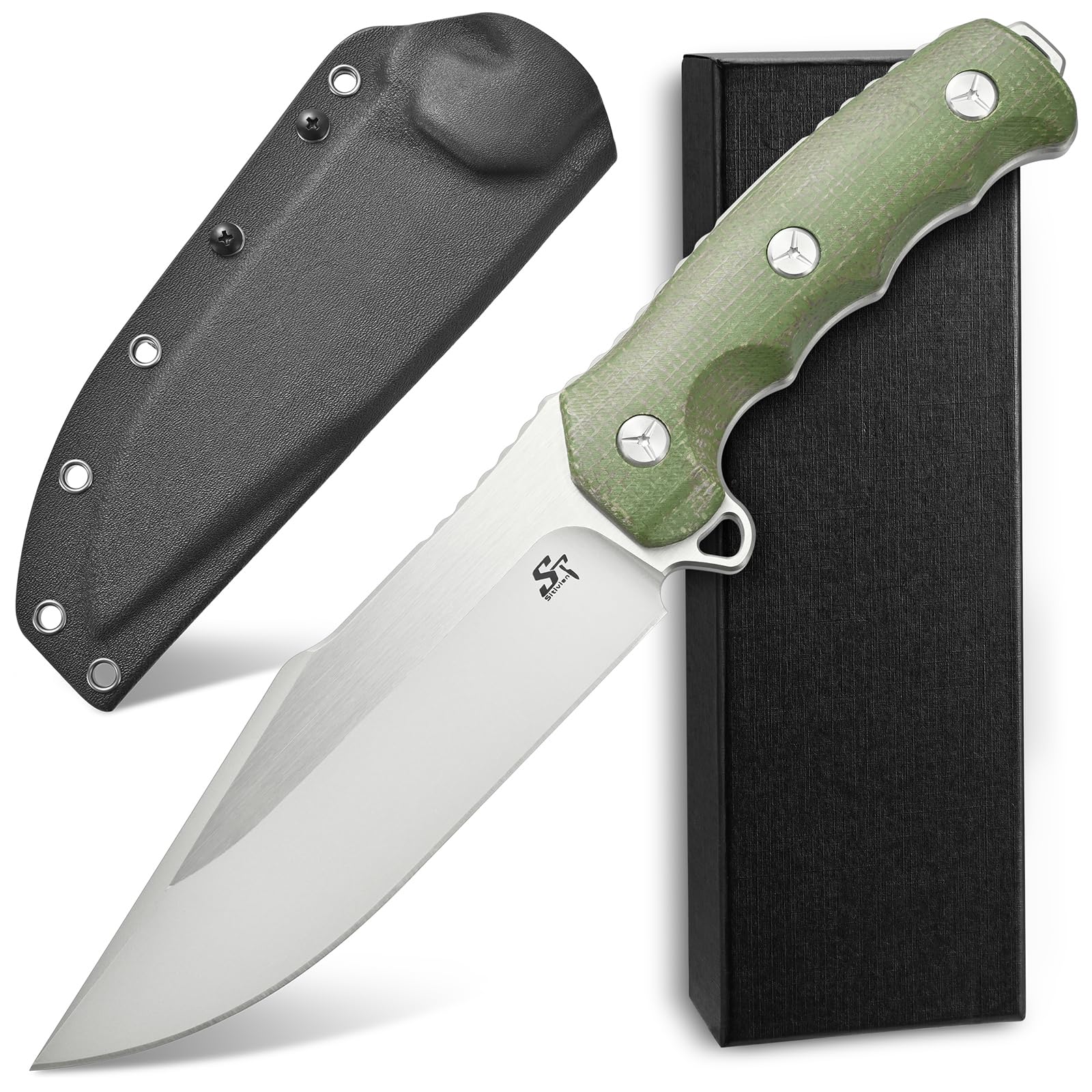 Amazon.com : Sitivien ST30 Fixed Blade Knife Sleipner Brushed