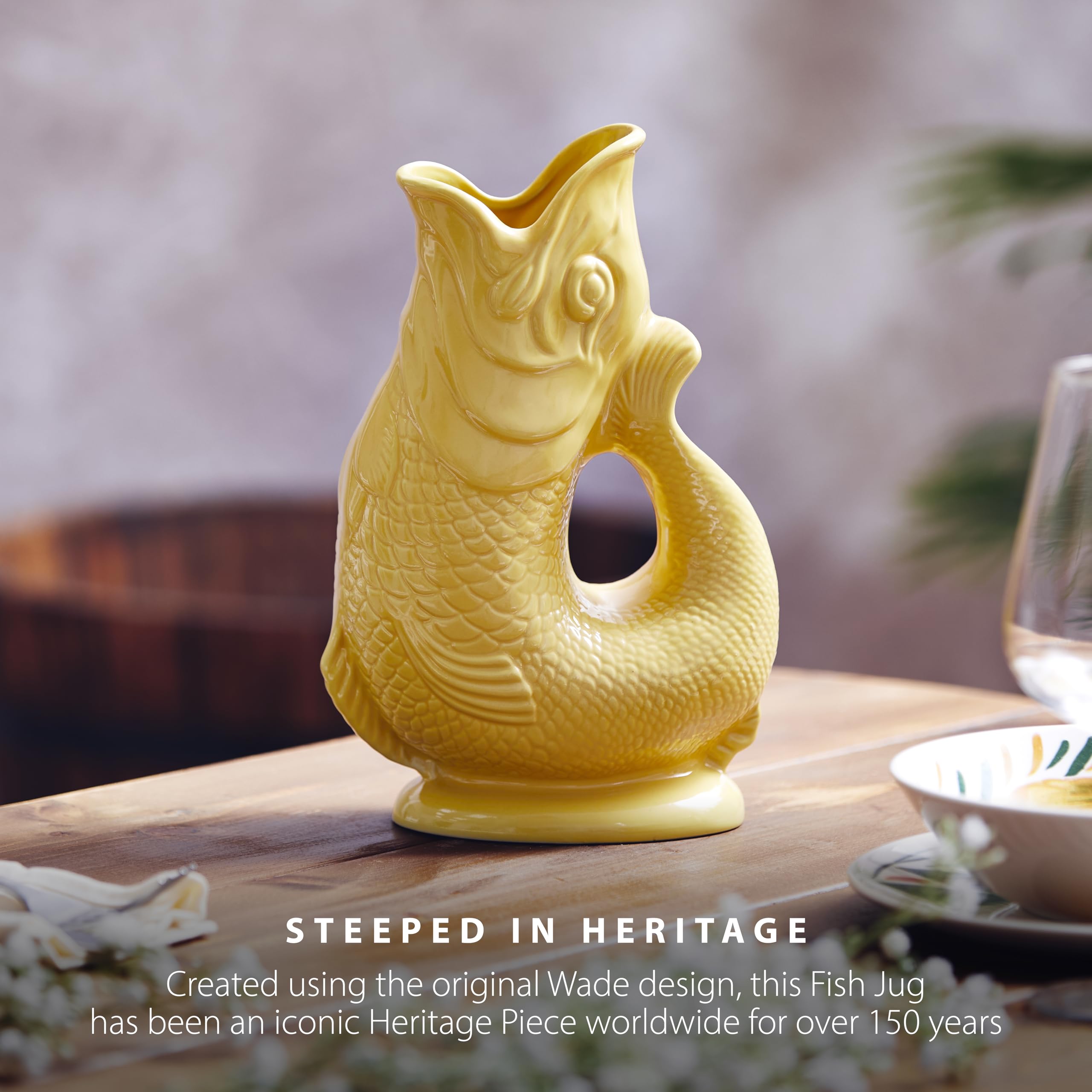 Wade Fish Jug, Handcrafted in Stoke-on-Trent England, Award-Winning Iconic UK Heritage Brand, English Earthenware, 1.2L - Image 2