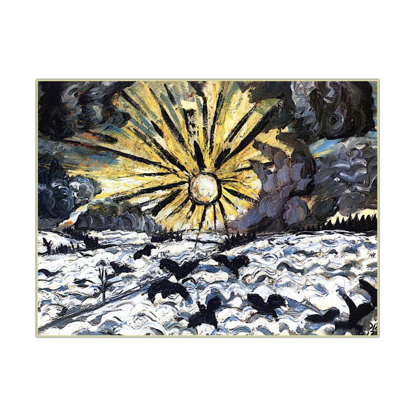 Amazon.com: Sunrise By Otto Dix Famous Paintings Print On Canvas