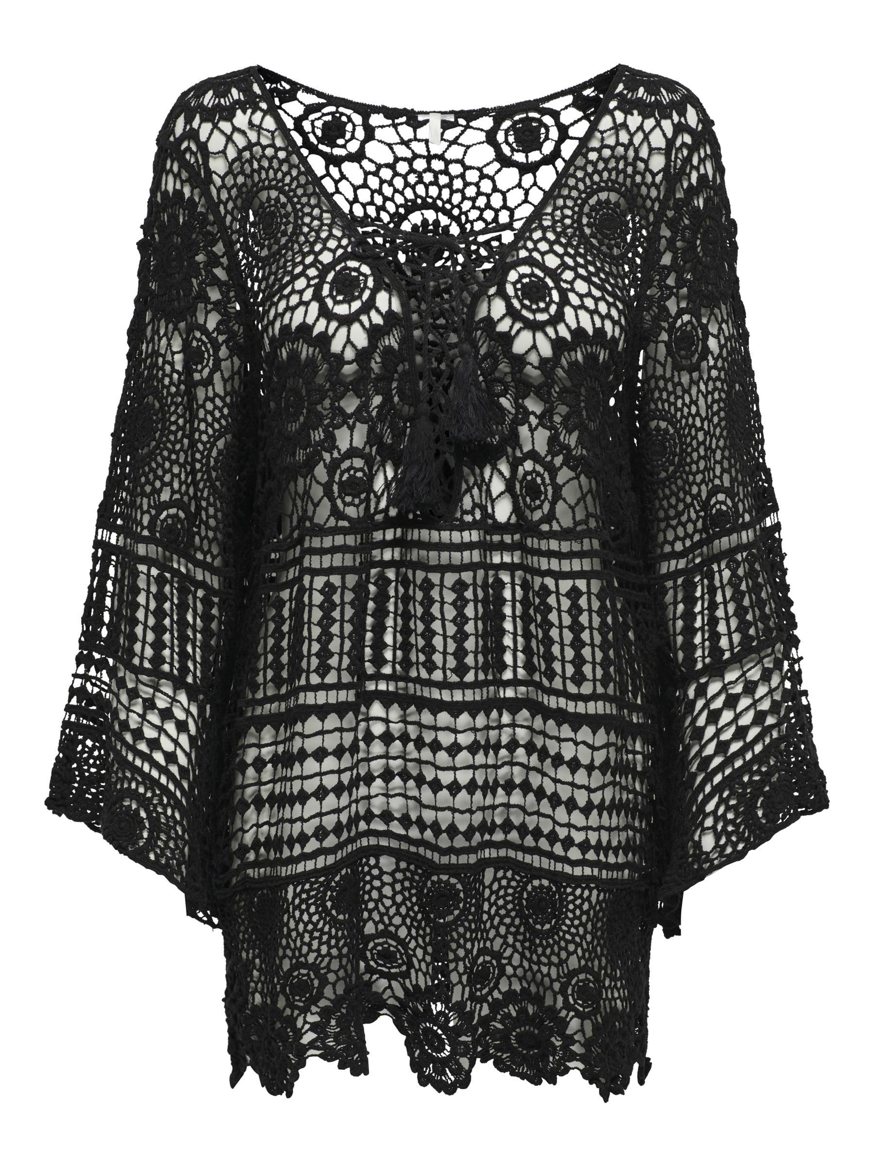 ONLFLORENCE CROCHET KAFTAN DRESS Elbise Kadın