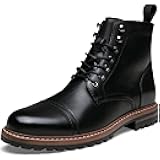 Jousen Mens Boots Premium Leather Cap Toe Casual Boots Chukka Dress Boots for Men