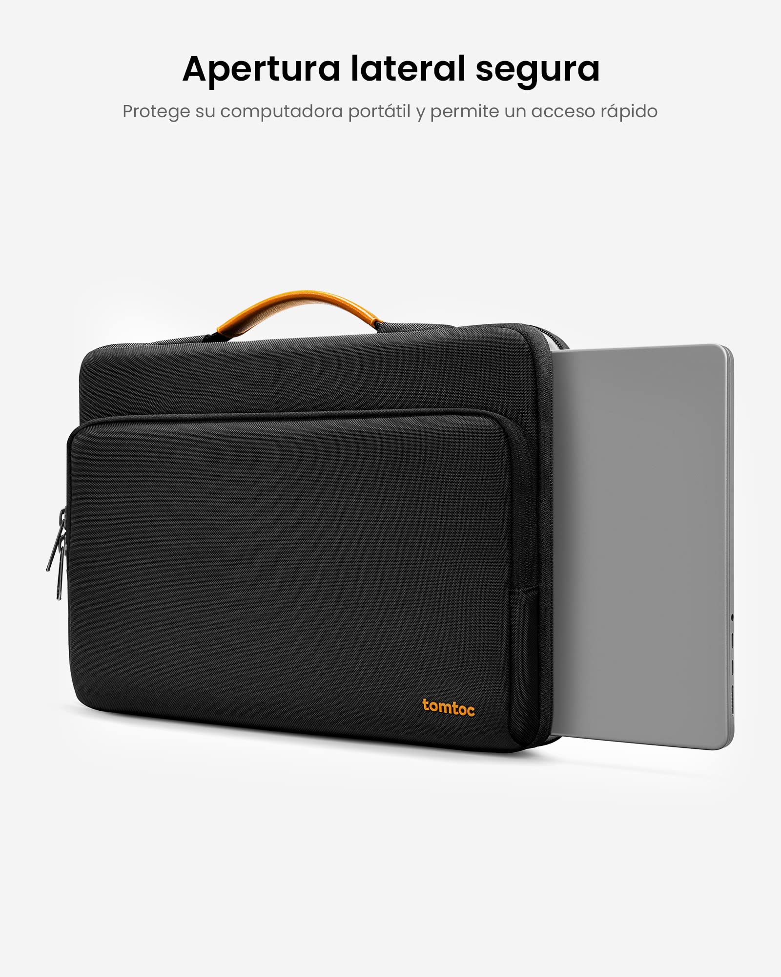 tomtoc 360° Funda Protectora para 14 Pulgadas Nuevo MacBook Pro M5 Pro/Max A3426 A3427 (2026), M5/M4/M3/M2/M1 A3434 A3112 A3401 (2025–2021), 13,8" Surface Laptop 7, Maletín Bolsa para Ordenador