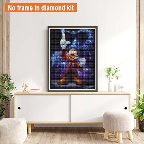 Miniatura 2 de PALODIO Kits de pintura de diamante de ratón para adultos principiantes, kits de arte de diamante de ratón para bricolaje, arte redondo con