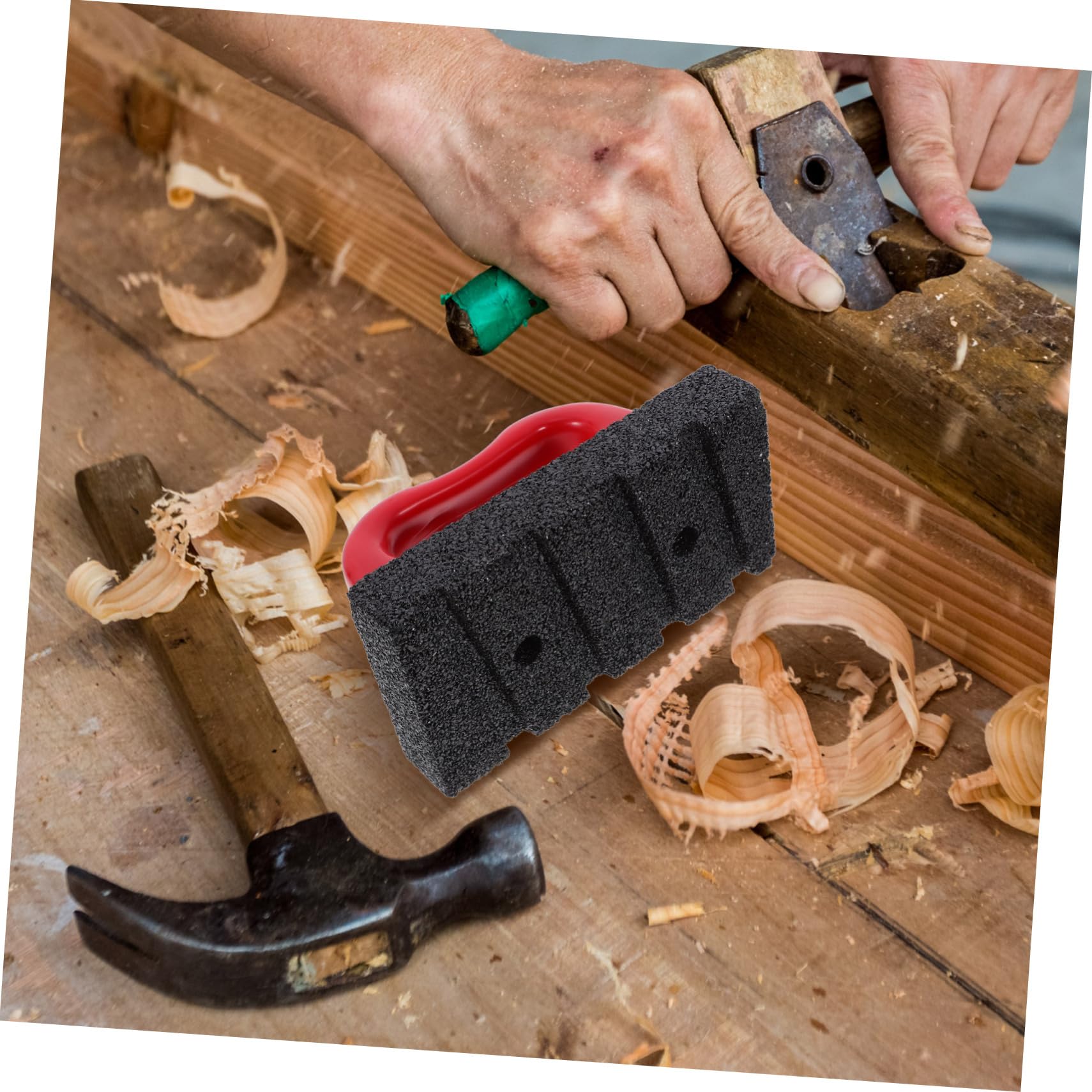 Hemobllo Outil De Nettoyage Béton Rub Brick Pour Élimination De Ciment Brosse De Finition Pour Outil De Maintenance Pour Briques Et Dalles