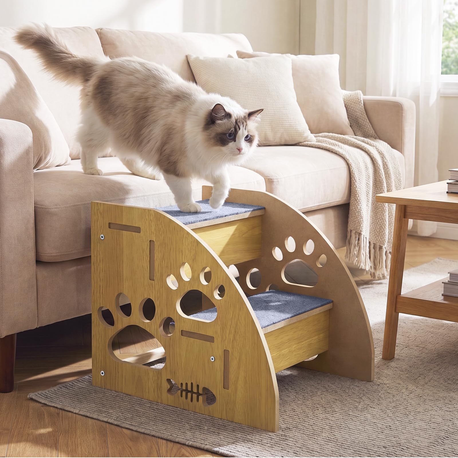 Escalier pour chien, antidérapant, pour canapé, escalier, escalier, pour chats jeunes et vieux chats, 30 cm de haut, pour canapé, lit, lit
