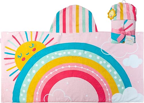 Stephen Joseph, Toalla de playa con capucha para niños, toalla para niñas y niños, cubierta de piscina, súper absorbente, lindos personajes,
