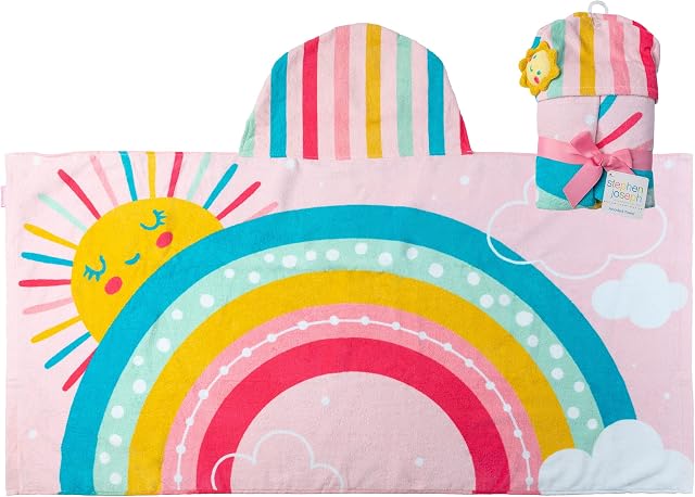 Stephen Joseph, Kids Hooded Bath Beach Towel, Girls and Boys Towel, Swim Pool Cover Up Super Absorbent Cute Characters