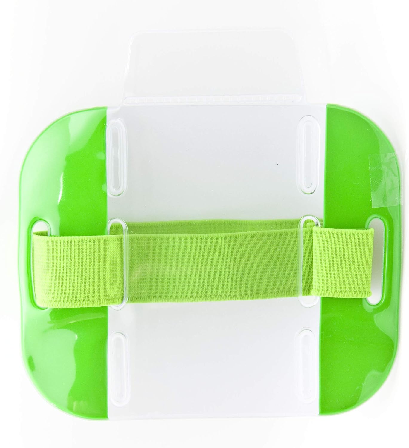 50 Pack Reflective Green Armband ID Badge Holders – Adjustable Elastic Arm Band for ID Cards – High-Visibility, Secure Fit – Ideal for Safety, Work, Events – by OnDepot