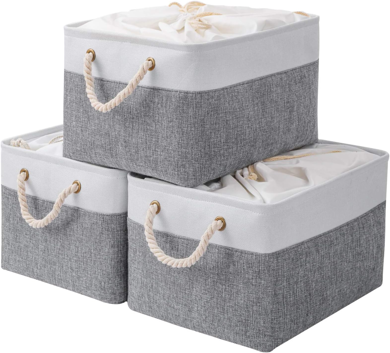 MANGATA Panier De Rangement Pliable, Grande Boîte De Rangement En Tissu