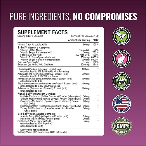 Miniatura 9 de Approved Science Adrenasyl - Soporte de glándula suprarrenal - 180 unidades - Paquete de 1