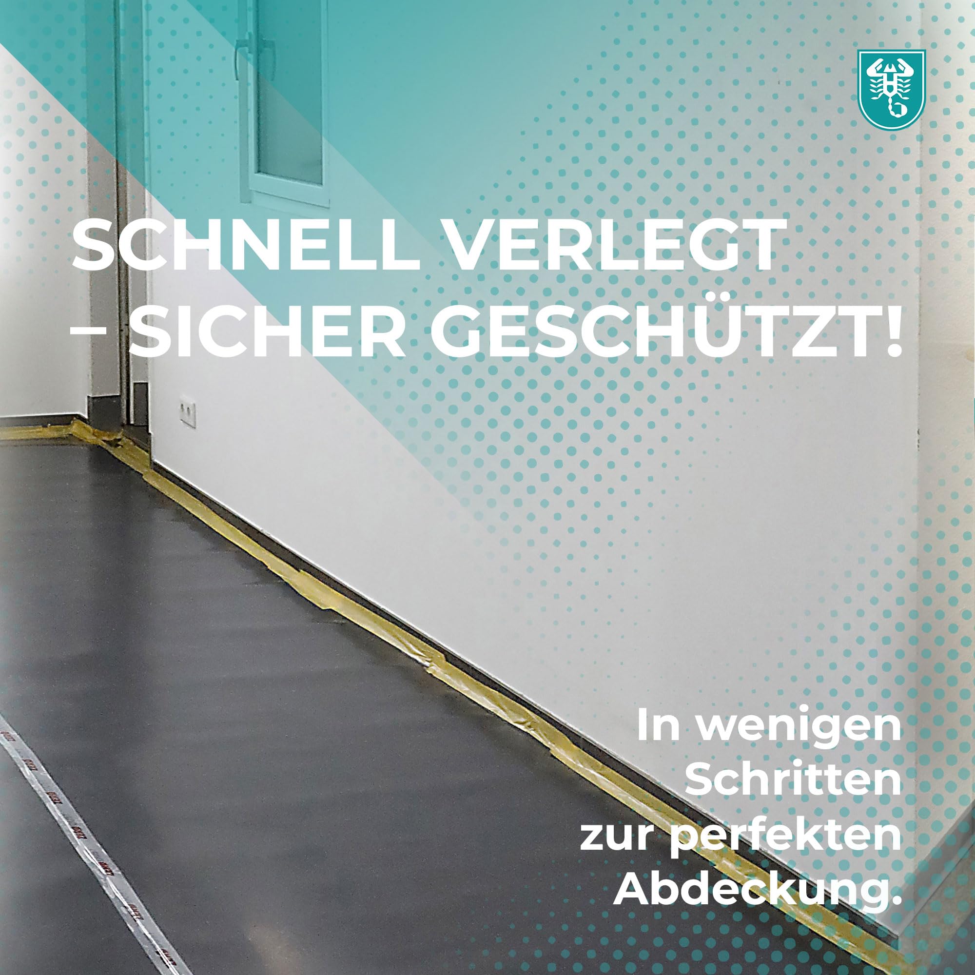 Scorprotect® Abdeckpappe 50 m² | 300 g/m² Milchtütenpapier | Robuste Schutzpappe für Boden, Renovierung und Malerarbeiten | 115 cm x ca. 43,5 m