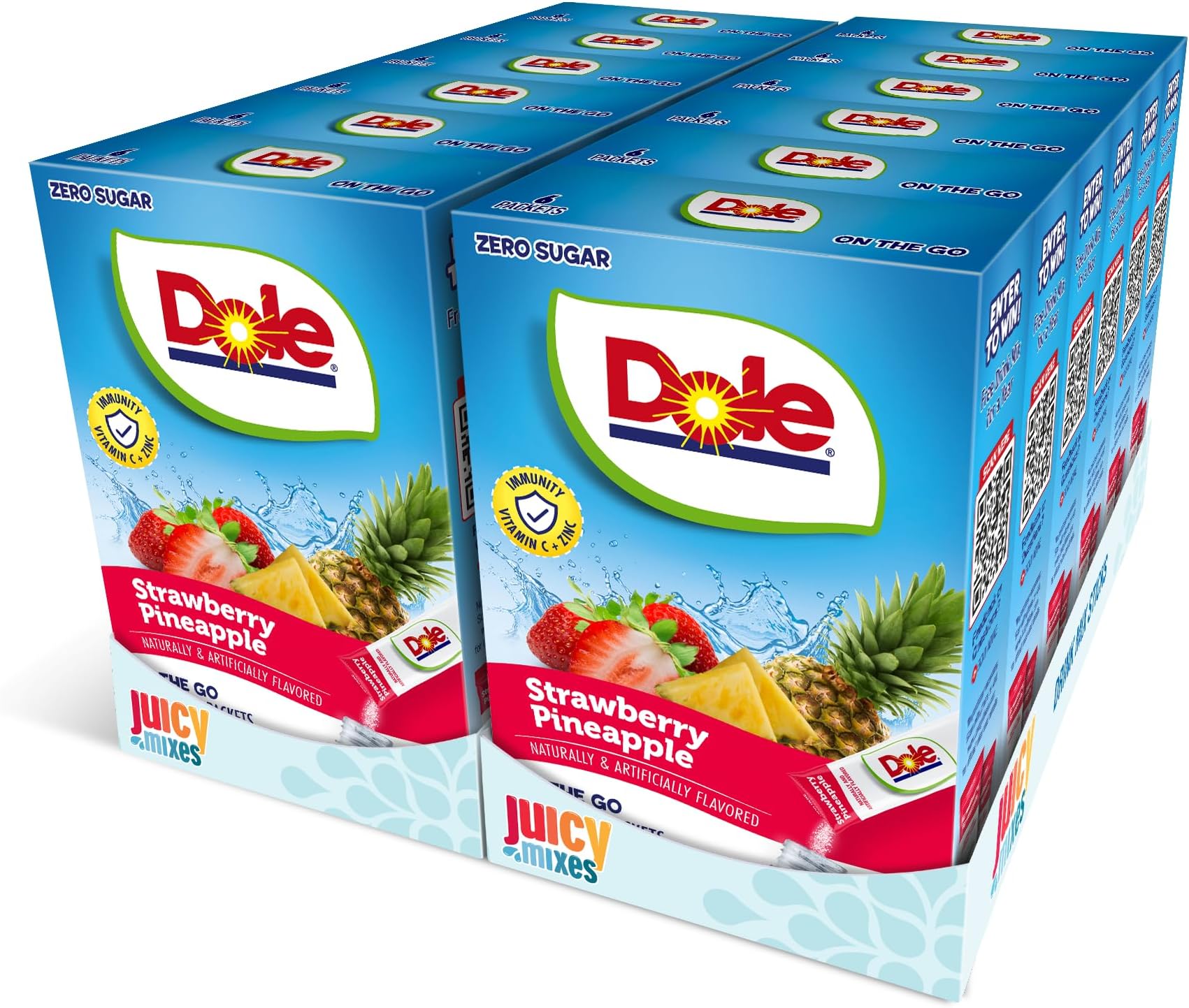 Dole Strawberry Pineapple - Powder Drink Mix - Sugar Free & Delicious, Makes 72 Flavored Water Beverages