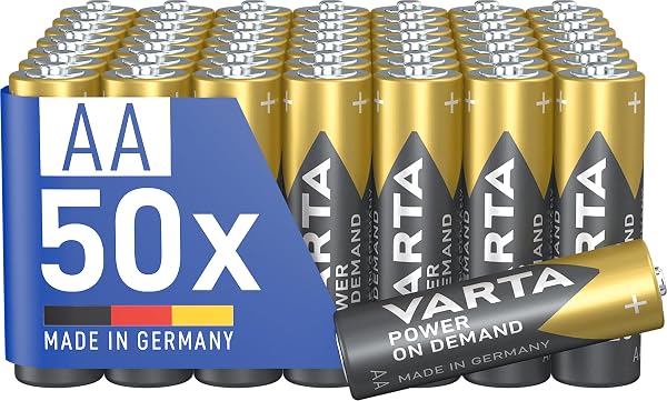 VARTA Batterie AAA, confezione da 20, pile Power on Demand, Alcaline, 1,5V, pacco di stoccaggio, per accessori computer, dispositivi Smart Home, Made in Germany [Esclusivo su Amazon] - 5