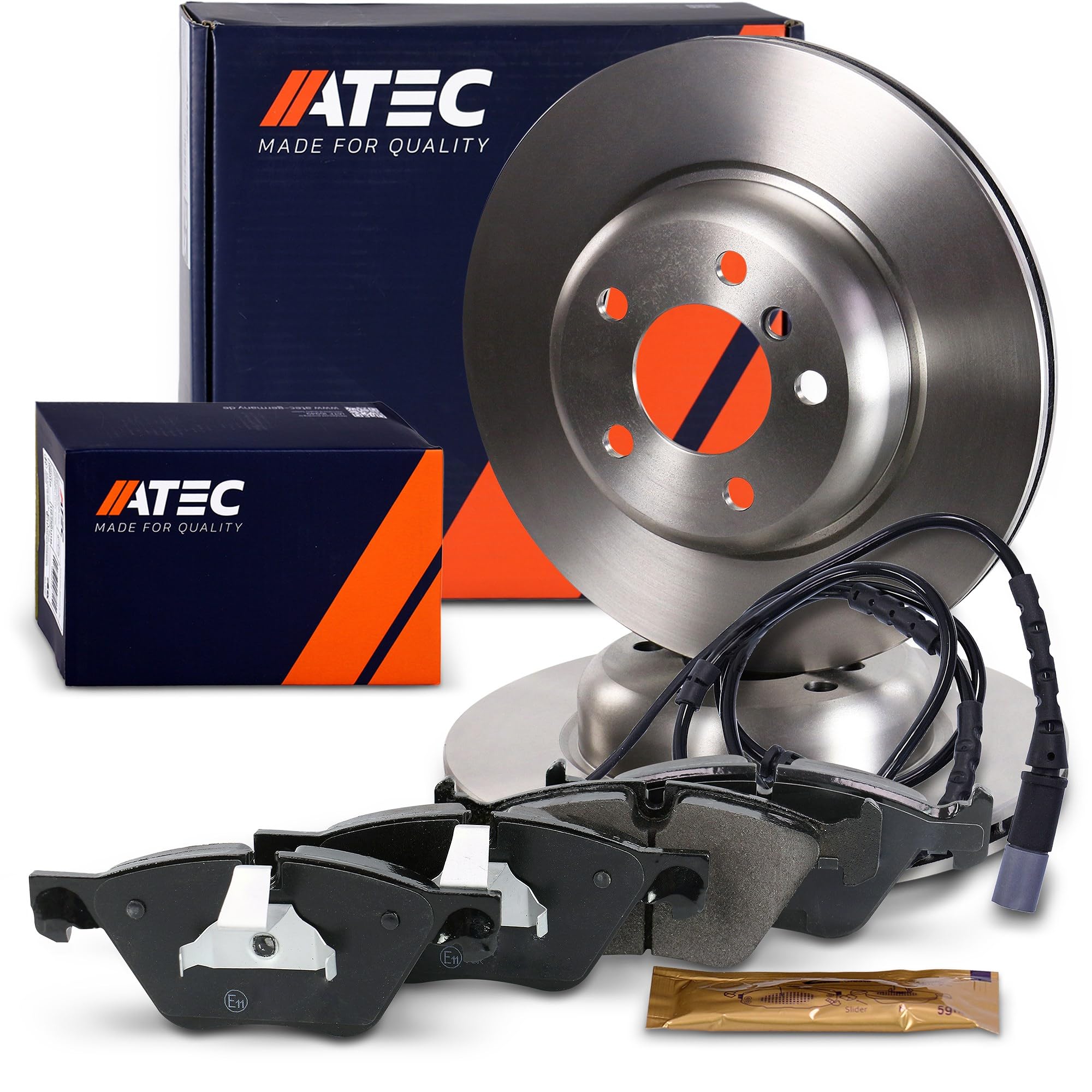 ATEC Germany Kit de freno delantero incl. discos de freno Ø 330 mm
