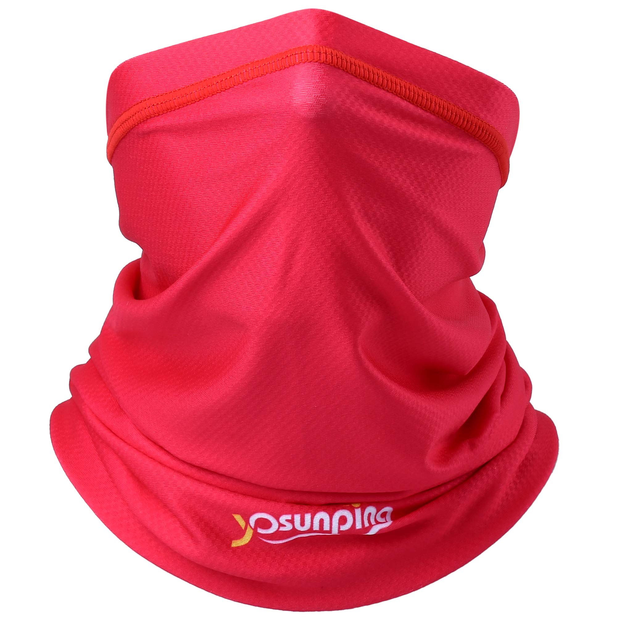 YOSUNPING UPF 50+, UV Protection Neck Gaiter Scarf Face Mask Bandana Cooling Mask Dust, Sun Cover for Hunting Hiking Running Climbing Outdoor Sports Men Women Neon Pink