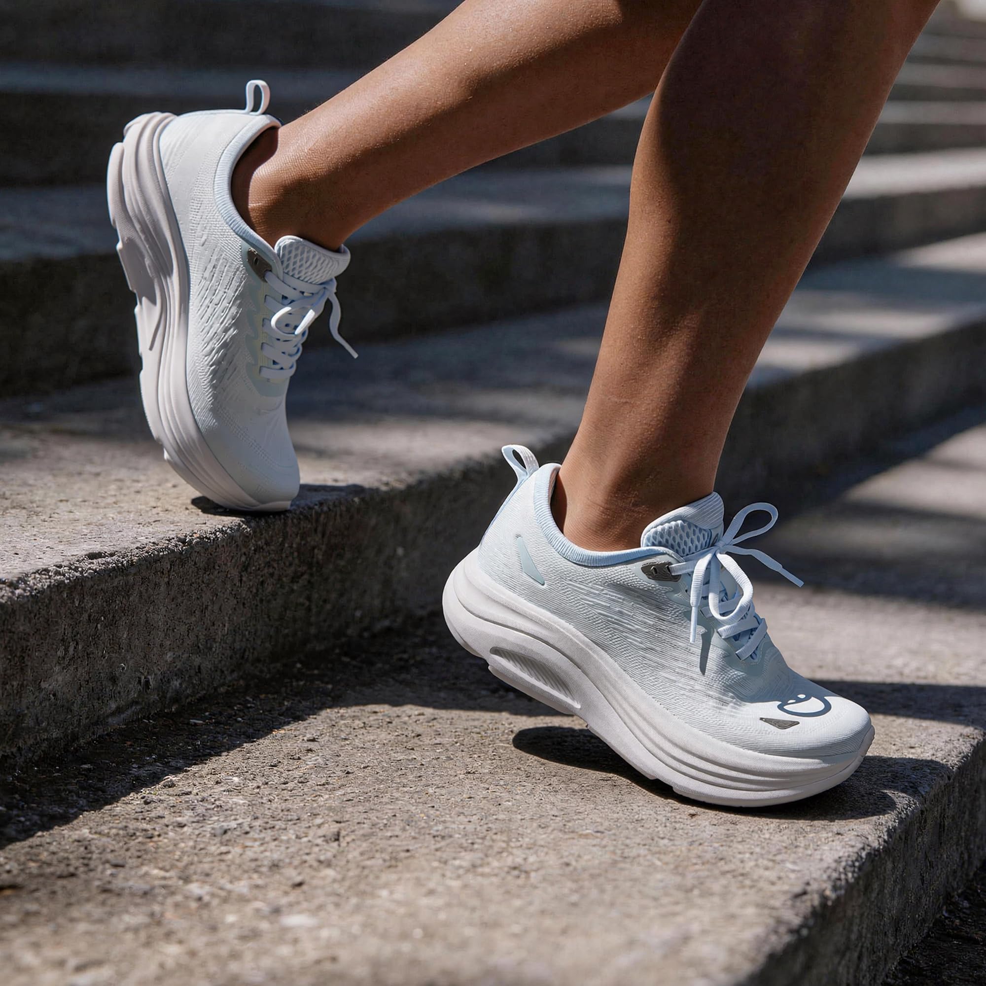 ALLSWIFIT Damskie buty do chodzenia, poduszka do biegania, tenisówki, antypoślizgowe, wygodne, oddychające, trening, siłownia, sport, sportowe, modne trampki, NIEBIESKI, 40 EU