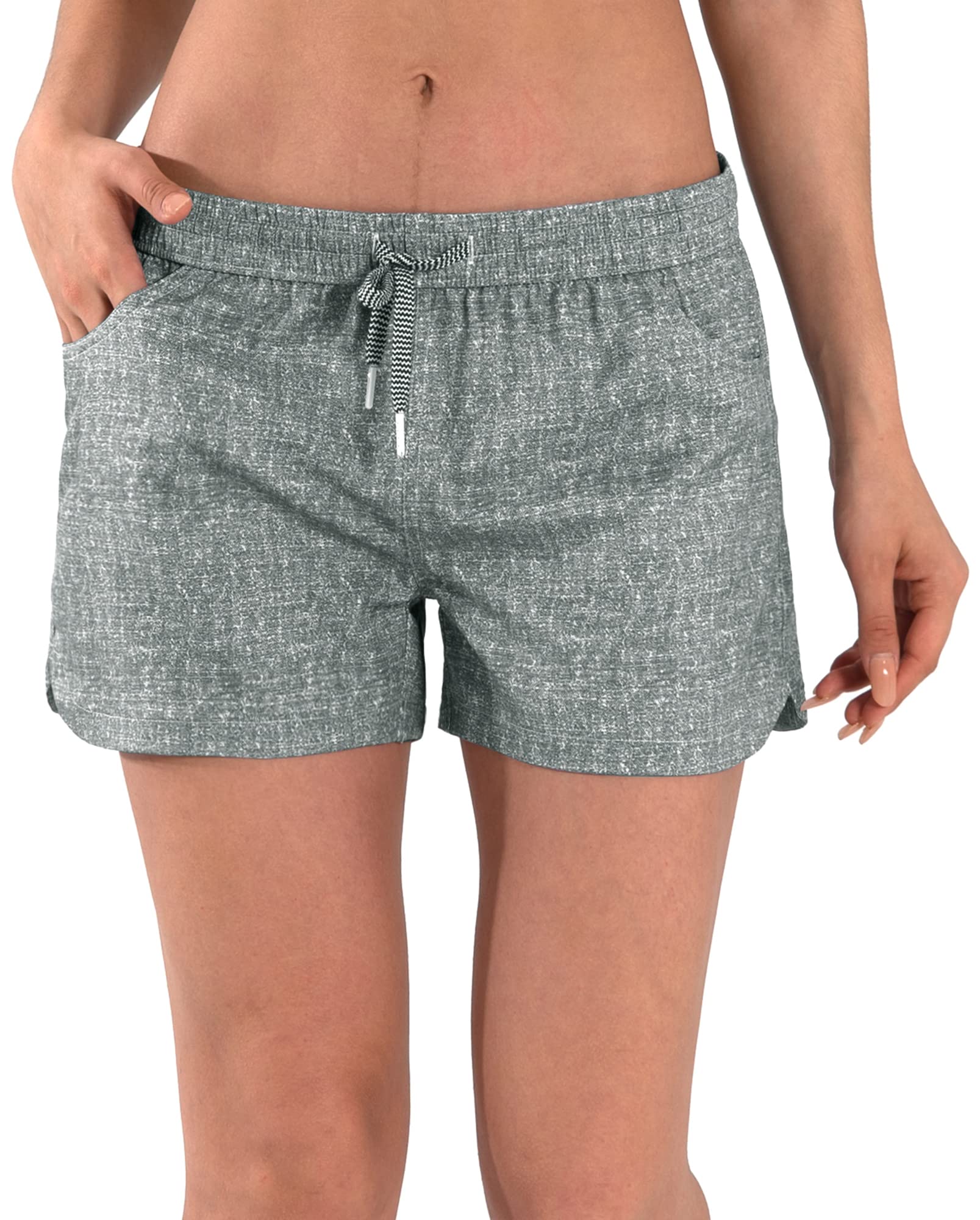 ActleisWomens Swim Shorts UPF50+ Board Shorts Quick Dry Beach Shorts Drawstring Sports Summer Bottom