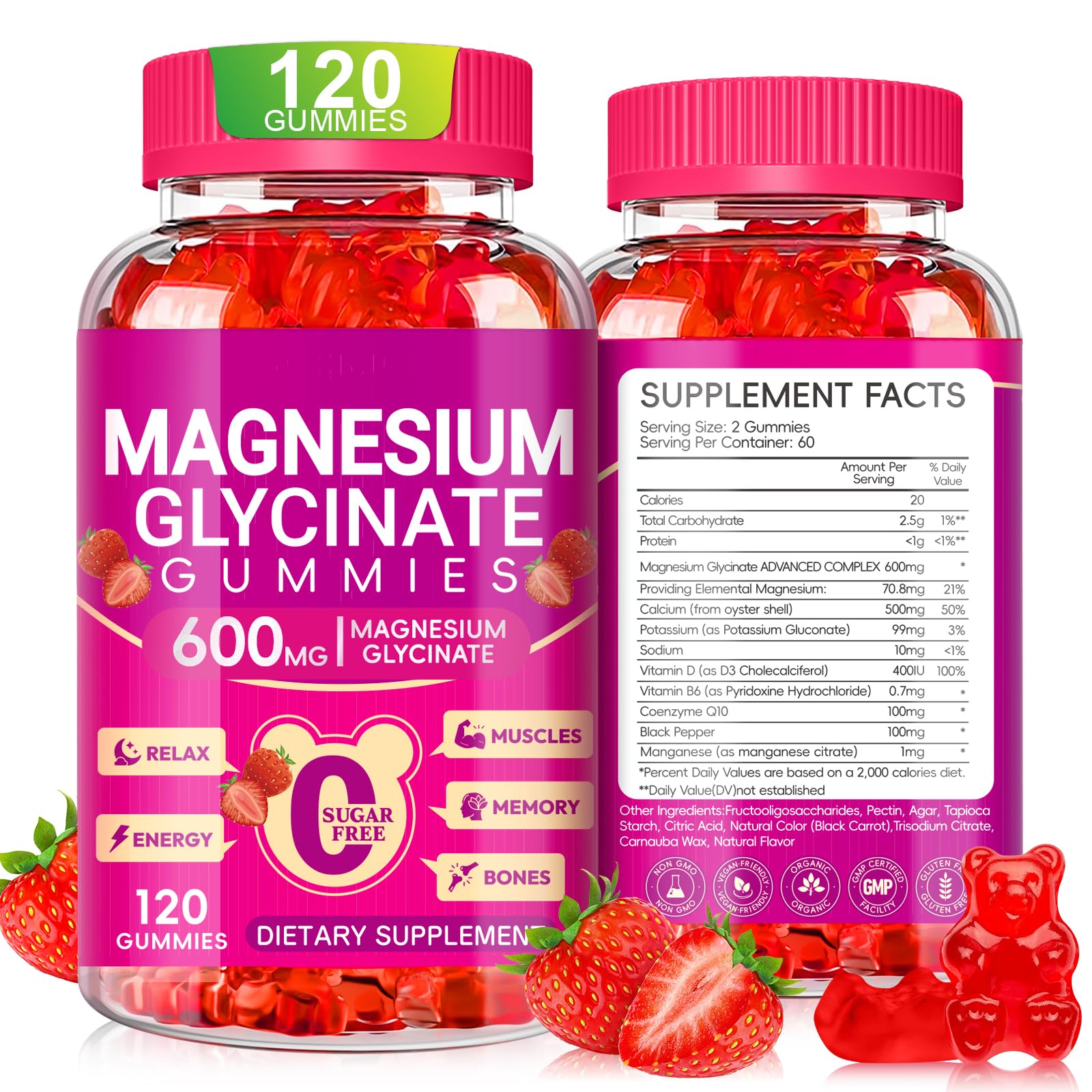 Cytona Magnesium Glycinate Gummies 600mg