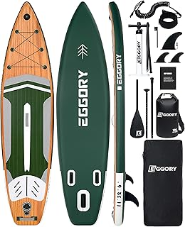 Aufblasbares Paddle-Brett, Extra Breites Stand-Up-Paddle-Brett, SUP-Brett mit Abnehmbarer Finne, Schwimmendes Paddel, Handpumpe, Reise-Brett