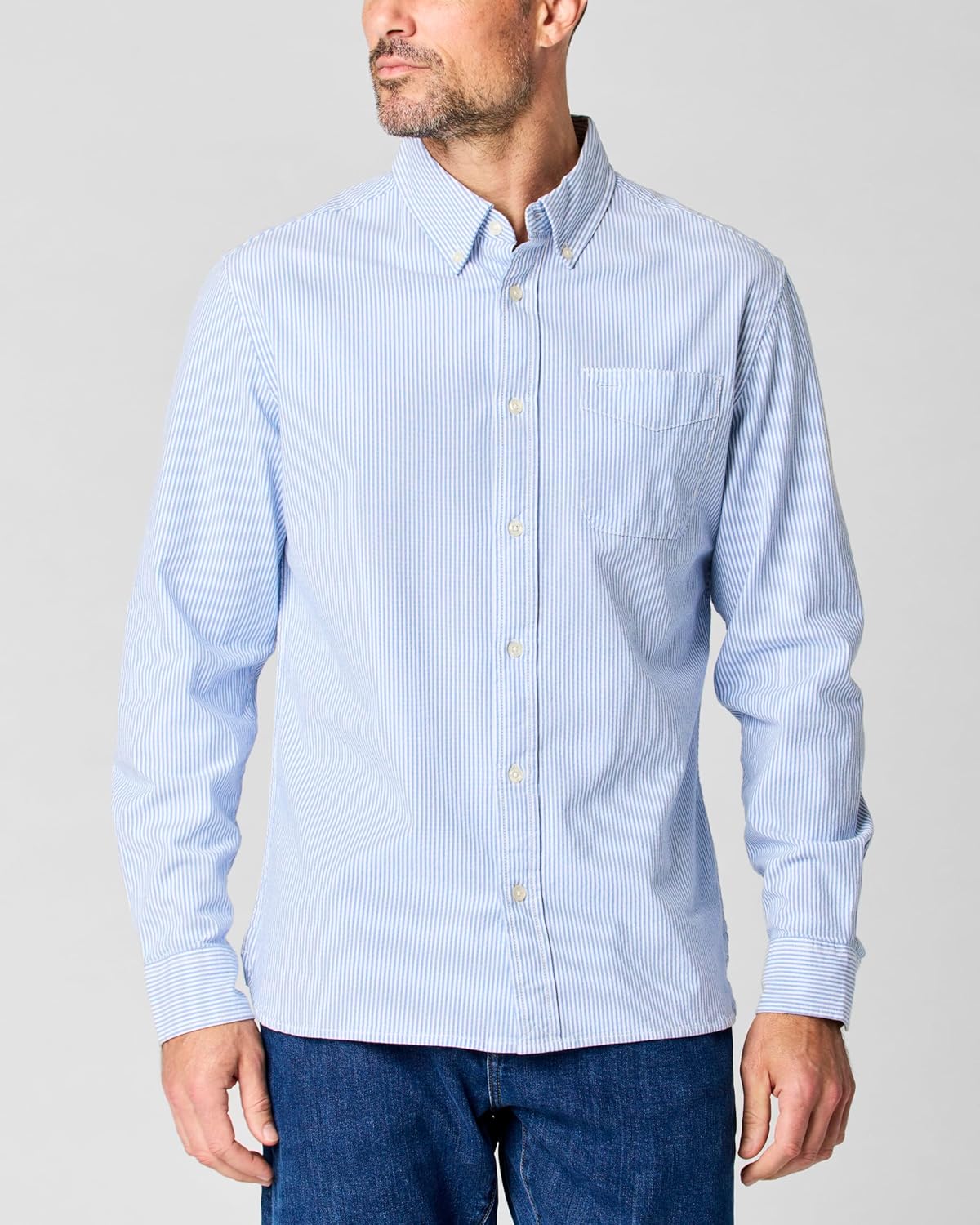 Huckberry Flint and Tinder Men's Classic Oxford Draftsmen Button Down Shirt- Stretch Fabric- Button Down Shirts for Men - Image 8