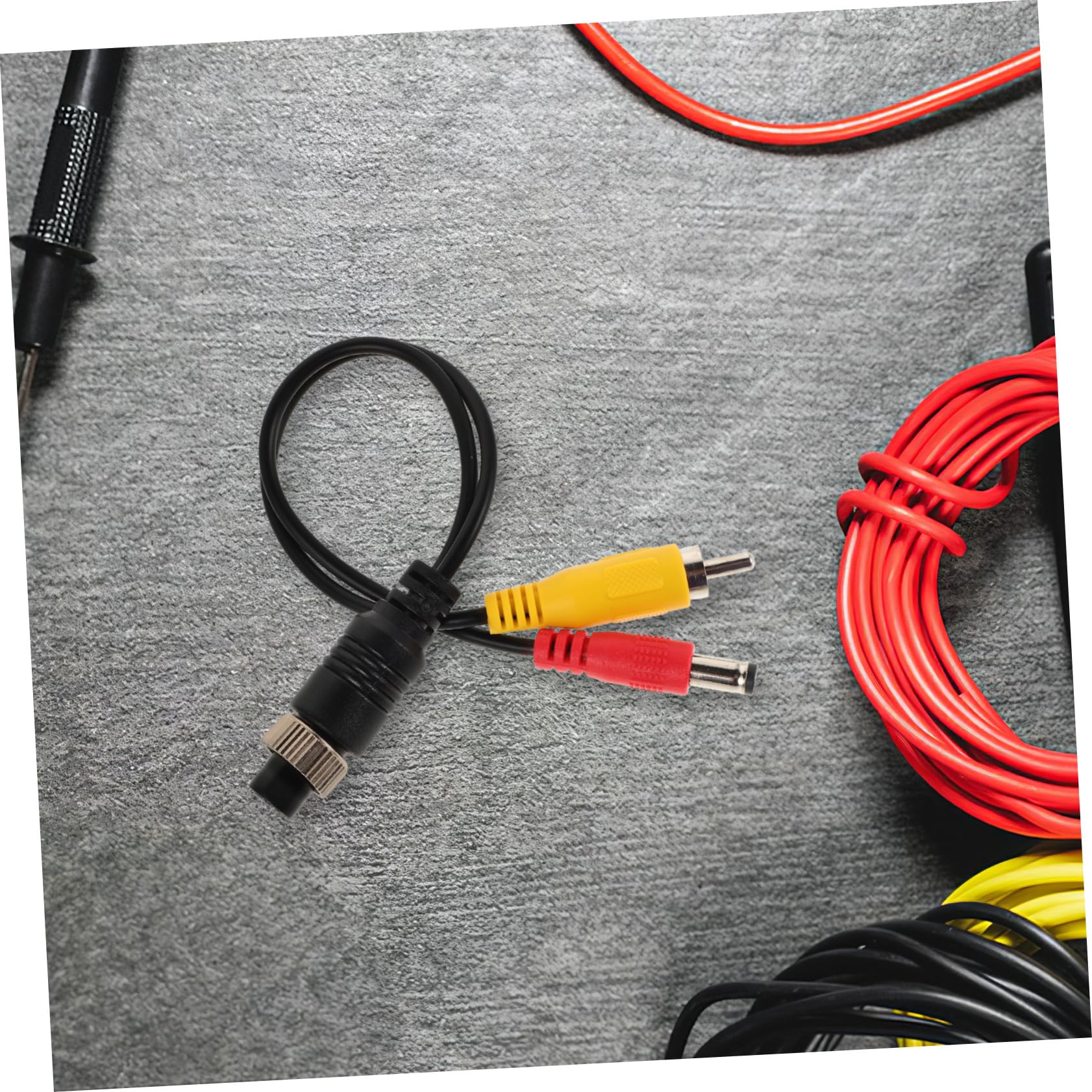 BESPORTBLE Cavo Prolunga Pin con Connettore Femmina e Dc per Telecamera Retromarcia Auto Compatibile con Sistemi di e Monitoraggio Veicolare per Aggiornamento e Conversione Impianti Video