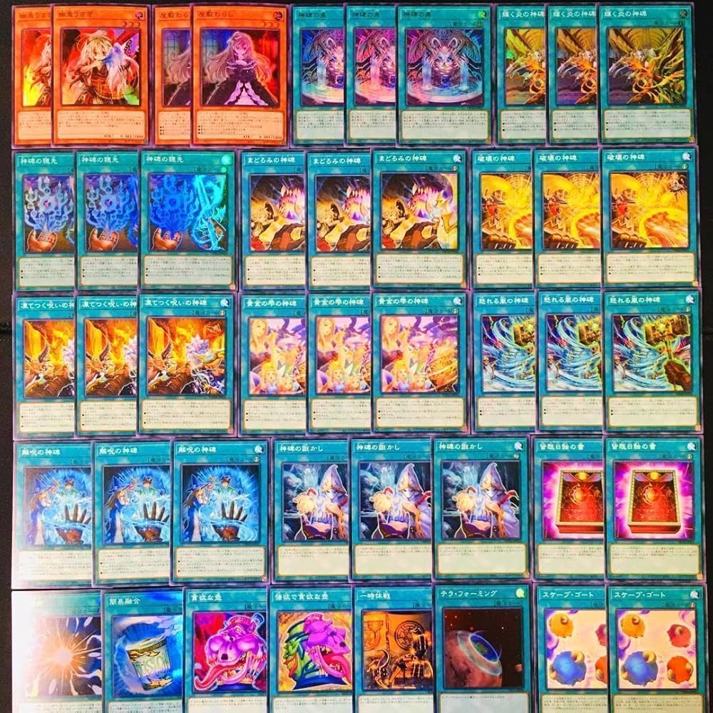 遊戯王【神碑 ルーン】デッキ スリーブ付 b 遊戯王 ルーンデッキ 神碑デッキ