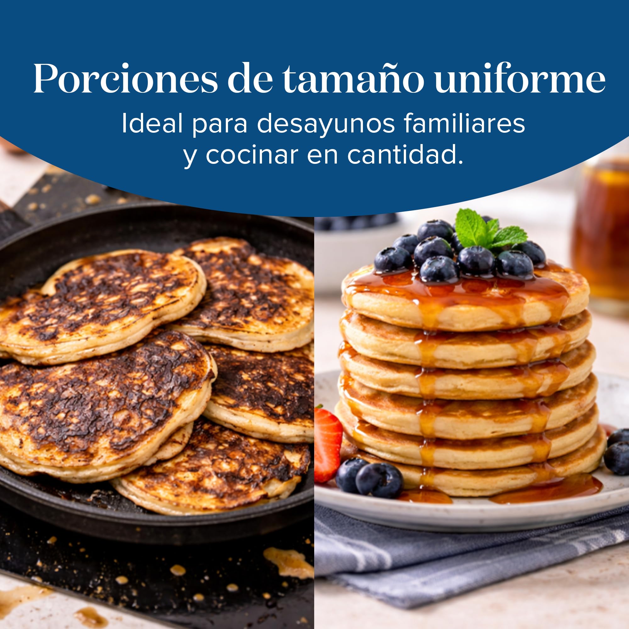 joeji's Kitchen Sarten Tortitas Crepes de 7 Agujeros 26.5cm - Frigideira Panquecas - Molde Crepes Antiadherente - Induccion Compatible - Fácil de limpiar - Perfecto para huevos tortillas y más