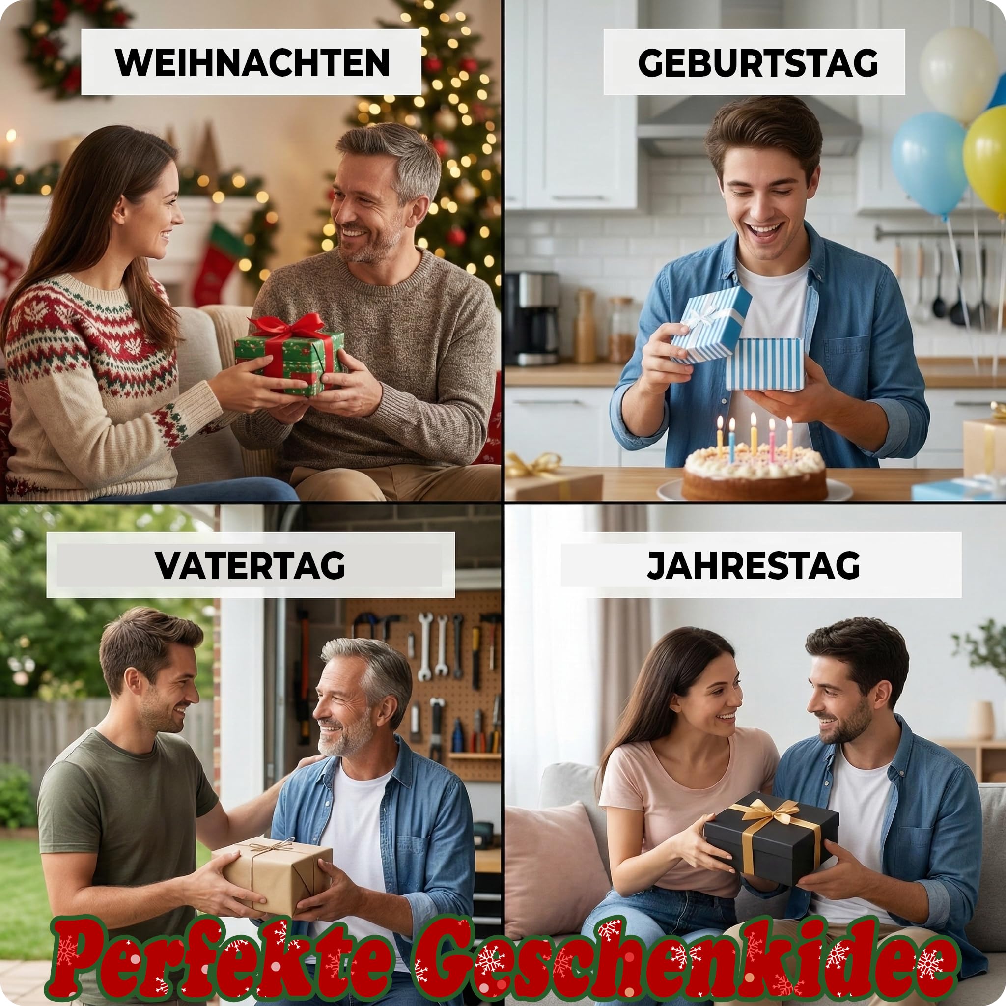 Multitools, 19-in-1 Edelstahl Multifunktions Zange mit Schärfer, Schraubendreher-Set, Flaschenöffner, Zubehör für Camping und Überleben. Geschenk für Männer und Väter. DIY Werkzeug-Kit für