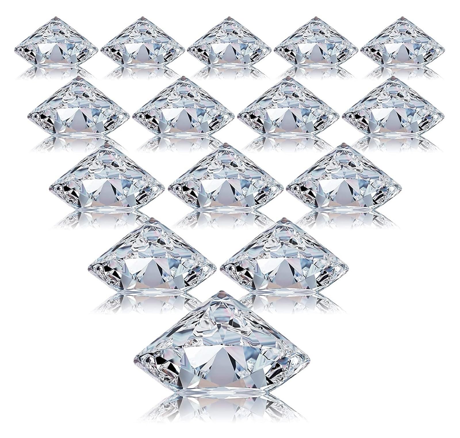 Gwyzax Table Number Holders 20Pcs Place Card Holders Harp-Clip Number Holder Diamond Acrylic Crystal Table Card Stands for Party Wedding Table Decorations(Clear)