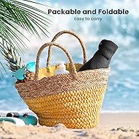 Vista 50 de Simplicity - Sombrero con protección solar UV UPF 50 para mujer, convertible en visera para playa