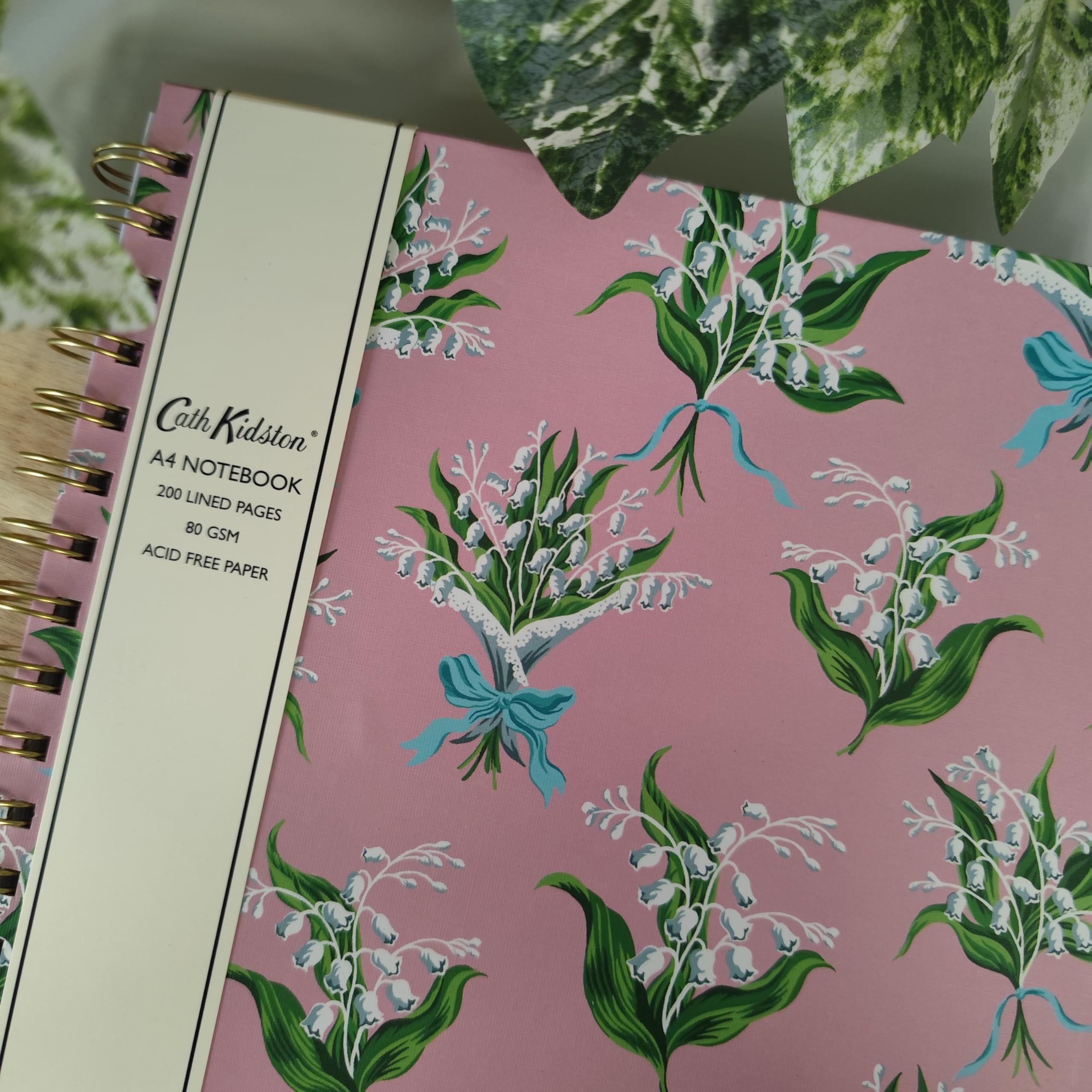 GBCC A4 Wired Lined Notebook - Pink & Green Pattern by Cath Kidston - CKS0022 - Image 3