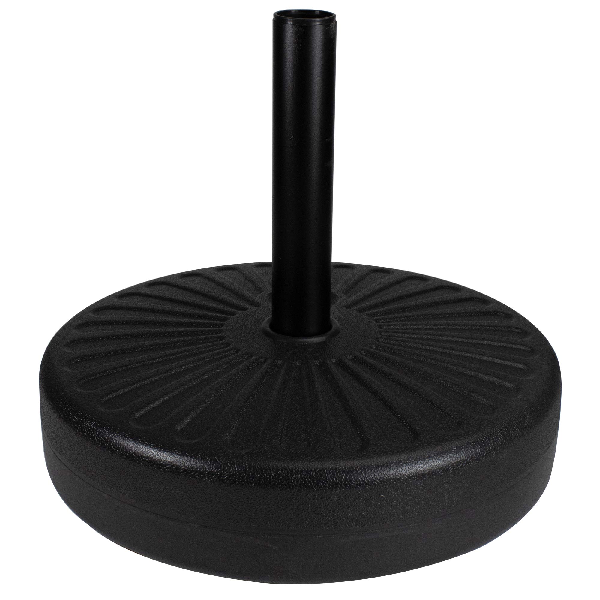 Northlight Black Heavy Duty Water or Sand Umbrella Base - 48lbs