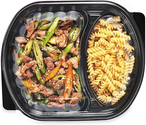 YANGRUI Contenedor de preparación de comidas, paquete de 30 recipientes de 32 onzas sin BPA reutilizables para llevar con tapas, envoltura