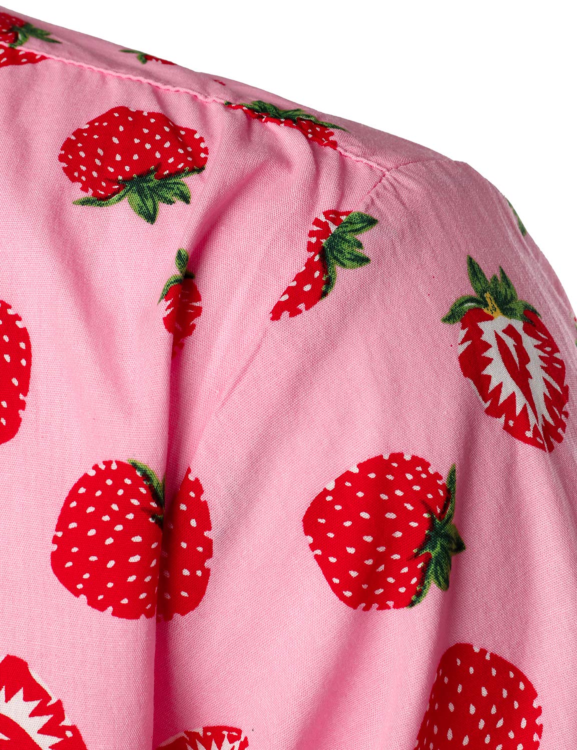 JOGAL Camicia hawaiana a maniche corte con bottoni in cotone da uomo