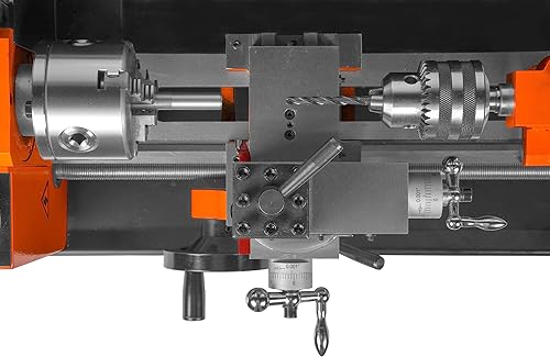 Miniatura 3 de WEN Torno de metal de sobremesa de 7 por 12 pulgadas, velocidad variable, dos direcciones (ML712)
